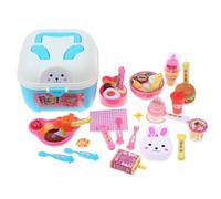 Générique Jouets interactifs de Nourriture de Jeu avec la boîte de Stockage; comportant Le bento, Hamburger, modèles de crème glacée; Cadeaux sur Mesure d'enfants pour des Vacances d'anniversaire