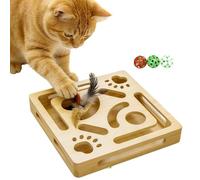 Générique Jouets Interactifs pour Chats | Boîte à Puzzle Ludique Résistante aux Morsures, Exercice des Chatons | Jouet Boîte Labyrinthe pour Chats | Destiné aux Chatons Petit et Moyen, Intérieur et