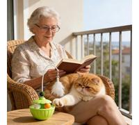 Générique Jouets Interactifs pour Chats - Interactif Stimulant et Éducatif Accessoires pour Chats | de Jeu pour Chat - Petit Et Moyen en Intérieur Et en Extérieur Cours Porches Jardins Pelouse