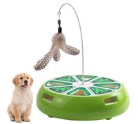 Générique Jouets Interactifs pour Chats,Plateau Tournant Intelligent Rechargeable avec De Jeu - Jouets Stimulants pour Chats - Enrichissement Divertissement Activité Entraînement en Intérieur