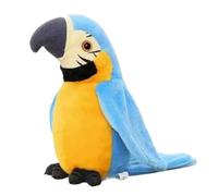 Générique Jouets Oiseaux | Perroquet Qui Gazouille Jouet pour Chat avec Battement d'ailes et Musique | Peluche Électronique Réaliste pour Divertissement Animaux Étagère Bureau