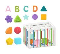 Générique Jouets pour bébé - Blocs de Construction Arc-en-, Poubelle sensorielle, boîte de tri Assortie pour l'éducation précoce | Activité de développement de l'apprentissage et de la motricité