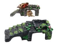 Générique Jouets pour Bernard | Échelle d'escalade avec Bol d'eau pour Reptiles | Accessoires Alimentation Décor Terrarium pour Enclos Détente Lézards Jeu