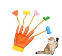 Générique Jouets pour Chat,Peluche À Cinq Doigts avec Clochette pour Chaton | D'Interaction en Peluche Chat | pour Jeu Exercice Renforcement des Liens Toilettage Coin Canapé Tapis Meuble