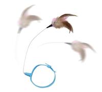 Générique Jouets pour Chats D'intérieur Adultes, Jouet Baguettes pour Chat, Danseur De Chatons, avec Plume, Collier, Cloche Et Fil Flexible pour Chats D'intérieur, Exercice De Chasse