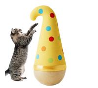 Générique Jouets pour Chats - Jeu en Bois Qui Se Redresse Tout Seul - Jouet À Bascule pour Chats D'Intérieur,pour Lécher Et Animaux De Compagnie Petit Animal Noël Appui De Fenêtre Chambre