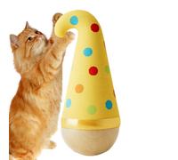 Générique Jouets pour Chats - Jeu en Bois Qui Se Redresse Tout Seul - Jouet Interactif À Bascule pour Chats,pour Jeu Exercice Activité Lécher Petits Animaux Noël Rebord De La Fenêtre Chambre