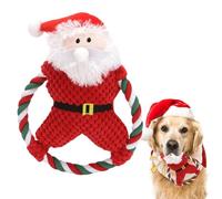 Générique Jouets pour Chien Qui Couine | Jouets De Noël Saint Nicolas pour Chien | Peluche À Mâcher Mignonne pour Petit Et Moyen | Jeu en Extérieur Et pour Animal Âgé