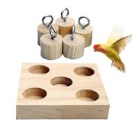 Générique Jouets pour Oiseaux, Jouets perroquets - Parkeet Puzzle Peg Toy Wood - Appareils à Mastication de Perruche, Outils de Jeu de Puzzle interactifs pour Les Amateurs de tourtereaux