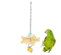 Générique Jouets pour perroquets | Accessoires d'enrichissement pour Animaux à Rotation 360°,Roue ludique pour Oiseaux | pour Jardin intérieur extérieur, Lovebirds, Conures,