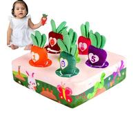 Générique Jouets Récolte De Carottes, PC en Peluche De 165g Et Cadeaux De Tri en Peluche pour Les Tout-Petits, Boîte Sensorielle d'apprentissage Préscolaire De 16 Cm | Jeu pour, Compétence De
