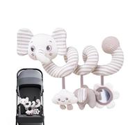 Générique Jouets Siège Auto pour Bébés, Jouets Sensoriels pour Poussette, Accessoires Suspendus Animaux Apprentissage pour Voyage Parc Filles Garçons Activités Extérieur Vacances