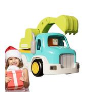 Générique Jouets Véhicules De Chantier - Voiture Jouet Éducative avec Excavatrice Et Transporteur - Véhicules De Civil À Recul Automatique,pour Garçons Et Filles Tout-Petits Cadeau D Anniversaire