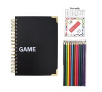 Générique Journal Game Book | Classeur de Défis Économies Argent - Agenda Challenge Économies Amusant pour Vacances Maison Travail Amis Voyage d'Affaires