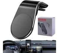Générique Joyeloo Phone Holder, Mobile Phone Navigation Magnetic Bracket, L Type 360° Rotatable Car Phone Mount, Non-Slip Vent Clip Magnetic Phone Holder, for Any Smartphone (Black)
