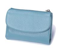 Générique Joyfullygo Wallet, Joyfullygo Unisex Pebble Leather Wallet, with Credit Card Holder, Waterproof Large and Capacity (Blue)