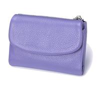 Générique Joyfullygo Wallet, Joyfullygo Unisex Pebble Leather Wallet, with Credit Card Holder, Waterproof Large and Capacity (Purple)