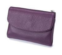 Générique Joyfullygo Wallet, Joyfullygo Unisex Pebble Leather Wallet, with Credit Card Holder, Waterproof Large and Capacity (Dark Purple)