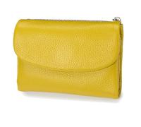 Générique Joyfullygo Wallet, Joyfullygo Unisex Pebble Leather Wallet, with Credit Card Holder, Waterproof Large and Capacity (Yellow)