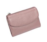 Générique Joyfullygo Wallet Unisex Pebble Leather Wallet Relevantk Womens Soft Small with RFID Anti-Theft Protection Waterproof and Large Capacity (Linen Blue) (Pink)