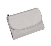 Générique Joyfullygo Wallet Unisex Pebble Leather Wallet Relevantk Womens Soft Small with RFID Anti-Theft Protection Waterproof and Large Capacity (Linen Blue) (Gray)