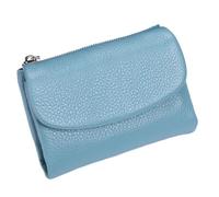 Générique Joyfullygo Wallet Unisex Pebble Leather Wallet Relevantk Womens Soft Small with RFID Anti-Theft Protection Waterproof and Large Capacity (Linen Blue)