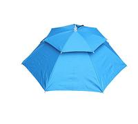 Générique Juif Homme Multicolor pliable pluie chapeau de camping Cap pêche double soleil parapluie de baseball extérieur casquettes Bonnet Satin Hijab (Light Blue, One Size)