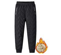 Générique Julidostore Fleece Pants, Unisex Fleece-Lined Waterproof Pants,Active Warm Fuzzy Joggers Sweatpants (Black-Jogging,M)