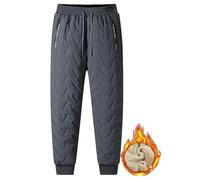 Générique Julidostore Fleece Pants, Unisex Fleece-Lined Waterproof Pants,Active Warm Fuzzy Joggers Sweatpants (Gray-Jogging,M)