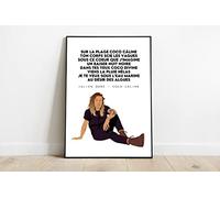 Générique Julien Doré - Affiche minimaliste - Poster - Impression (Coco câline, 20 * 27cm)