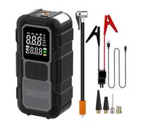 Générique Jump Starter with Air Compressor - 4000A Portable 12V Battery Booster Pack, 9.0L Gas 7.5L Engine Starter, Charger | Tire Inflator Pump with Jump Cables Quick Charge Light Fo