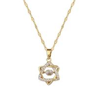 Générique Jumping David Star Six Stars Dynamic Collier Design unique Pendentif en cristal polyvalent Bijoux de mode
