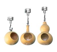 Générique Jumping Spider House - Natural Gourd Shelter Chamber Refuge, Magnetic Dome Pod Structure Decorative Terrarium Habitat Accessory Tiny Arachnid Retreat | Environment Observation Residence