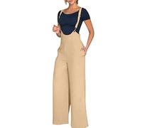 Générique Jumpsuit Femme Cargo - Salopette en Lin Ample à la Mode pour Femmes Pyjama Noël Couple