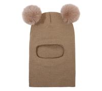 Générique Jungle Enfant Scarf Set Toddler Beanie Hats Girl Boy with Neck Warmer Beanie for Kids Knit Warm for Cold Weather Écharpe (Khaki, One Size)