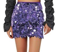 Générique Jupe a Sequin Paillettes Paillette Princesse Carnaval Deguisement Malefique Femme Fluo Tulle Papillon Jupe Sequin Argenté Hiver Adulte Strass Costume Lutin Adulte pour CarnavalL