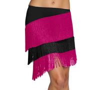 Générique Jupe Courte asymétrique à Franges Style bohème Fluide avec Taille élastique Coupe trapèze Parfaite pour Occasions décontractées et festives (XXL)