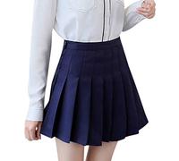 Générique Jupe Courte Femme Chic Et Elegant Mini Jupe Moulante Taille Basse Jupon Taille Elastique Jupes Plissée Dress Taille Haute Cintrée Jupon Couleur Unie Classiques Jupes Printemps Été Dress