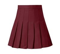 Générique Jupe Courte Femme Chic Et Elegant Mini Jupe Moulante Taille Basse Jupon Taille Elastique Jupes Plissée Dress Taille Haute Cintrée Jupon Couleur Unie Classiques Jupes Printemps Été Dress