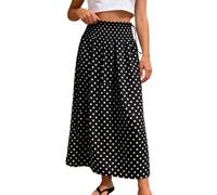 Générique Jupe Courte Femme Taille Haute Coupe Trapèze Jupe Portefeuille Élégante avec Ceinture à Nouer Mini Jupe Été Décontractée