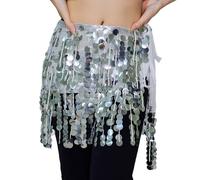 Générique Jupe Danse Orientale Jupe Sequins Franges Courte Ventre Spectacle Mode Jupes Paillettes Brillante Soirée Danse Audacieuse Jupes Hip Scarf Performance Urbaine Festif Robe Belly Dance Chic