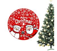 Générique Jupe De Sapin De Noël | Tapis Rouge pour Sapin De Noël 90 Cm Décoration d'hiver | Cache-Pied De SapinPour Maison, Appartement, Chambre, Salon, Résidence Étudiante Ou Fêtes du Nouvel an
