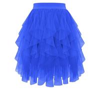 Générique Jupe en Tulle pour Femme Princesse Courte Tutu Paillette De Danse Ensemble PlisséE Robe Polyvalente Adulte Adolescent