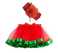 Générique Jupe en Tulle pour Filles Multicolor Couleur Filles Enfants Tutu Party Dance Ballet Toddler Baby Costume Jupe + Bandeau Ensemble pour Le Carnaval fête