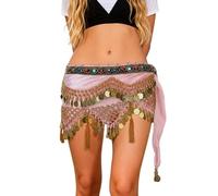 Générique Jupe Évasée à Franges Orientales pour Danse Design & Paillettes Party (One Size)