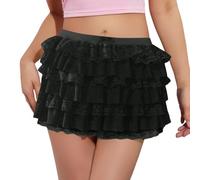 Générique Jupe Extra Courte Culotte Longues Élastiquée Évasée Satinée Culot Automne Sequins Voile Ample 50 Espagnole Boule Printemps Bermuda Cancan Or Électrique Roses