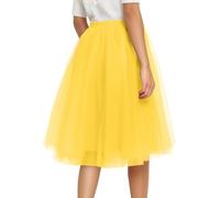 Générique Jupe Femme Mi Longue 80 Annee Paillette Rio Carnaval Deguisement Grande Taille Tulle Adulte Fête Jupe Paillettes Princesse Courte Malefique Costume De Noel Femme Adapté À FêteXXL