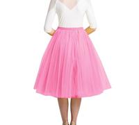 Générique Jupe Haute Genou Jupe plissée de qualité Adulte de Danse pour Femmes One Size