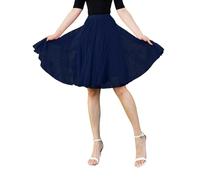 Générique Jupe Haute Genou Plissée Longueur Jupe Dansante Femme Adulte Mi Longue Douce Et Fluide Danse en Tulle Cinq Cent Quarante Degrés Deux Couches Cinquante Deniers Maille Une Couche Doublure 4