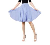 Générique Jupe Haute Genou Plissée Longueur Jupe Dansante Femme Adulte Mi Longue Douce Et Fluide Danse en Tulle Cinq Cent Quarante Degrés Deux Couches Cinquante Deniers Maille Une Couche Doublure 4